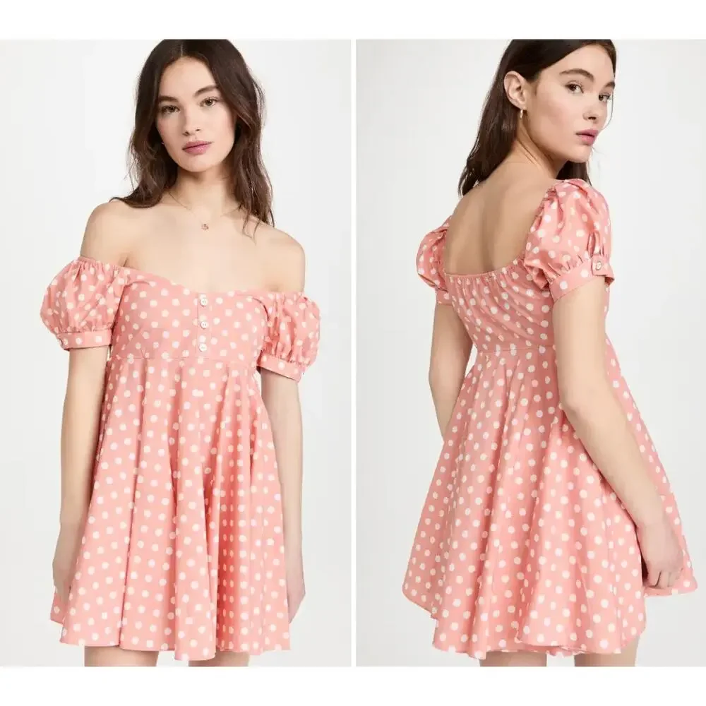 CAROLINE CONSTAS Blush Pink Dina Mini Dress XXS NWT‎